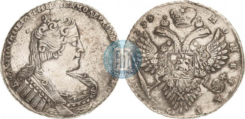 Picture 1 rouble 1733 year  