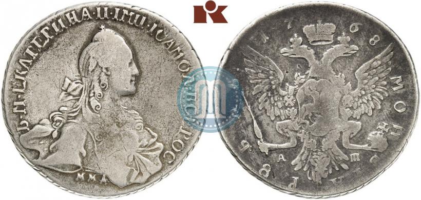 Picture 1 rouble 1768 year ММД-АШ 