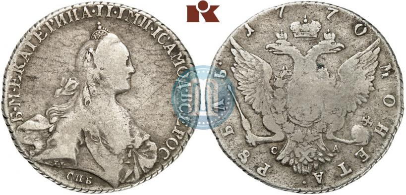 Picture 1 rouble 1770 year СПБ-СА 