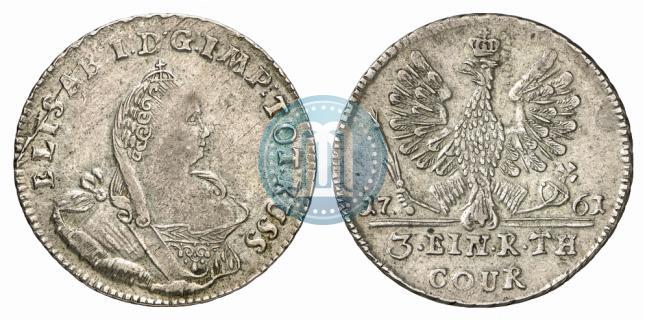 Picture 1/3 Thaler 1761 year  