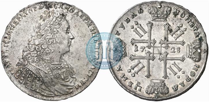 Фото 1 рубль 1728 года  "Тип 1728"