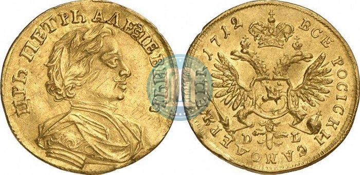 Picture 1 ducat 1712 year D-L 