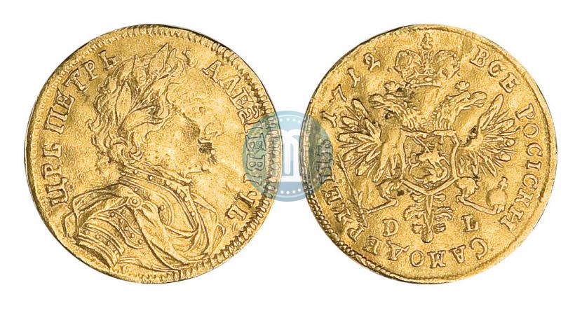 Picture 1 ducat 1712 year D-L-G 