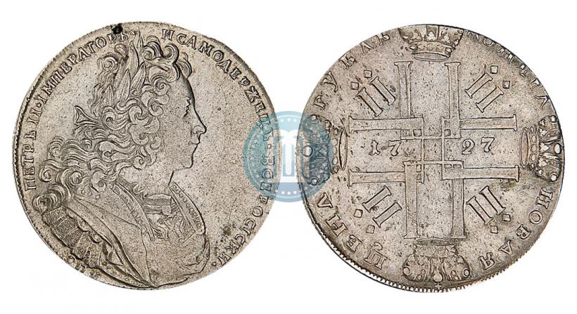 Picture 1 rouble 1727 year СПБ "Petersburg type"