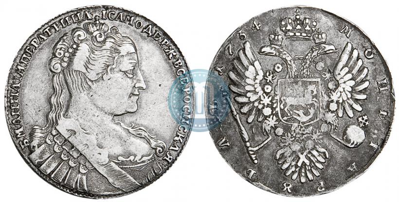 Picture 1 rouble 1734 year  "Type of 1734"