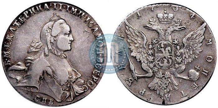 Picture 1 rouble 1764 year СПБ-ЯI 