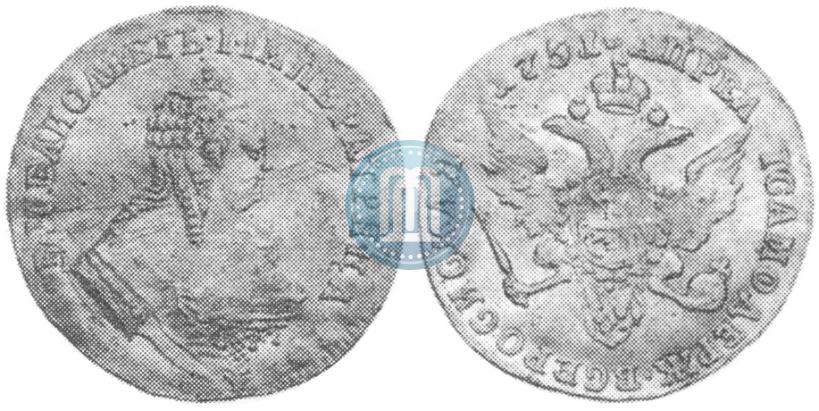 Picture 1 ducat 1751 year  "Eagle on the reverse"