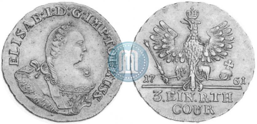 Picture 1/3 Thaler 1761 year  