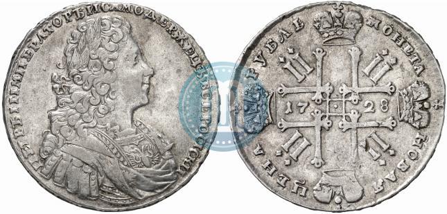 Picture 1 rouble 1728 year  "Type of 1728"