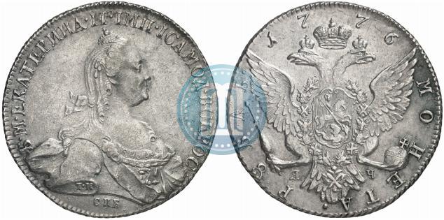 Picture 1 rouble 1776 year СПБ-ЯЧ 