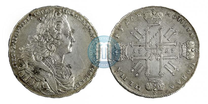 Picture 1 rouble 1727 year  "Moscow type"