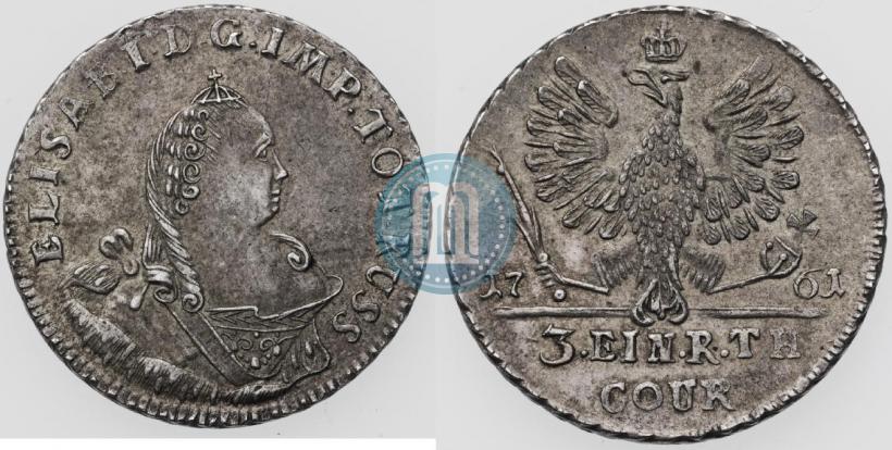 Picture 1/3 Thaler 1761 year  