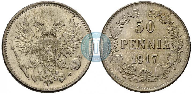 Picture 50 pennia 1917 year S 