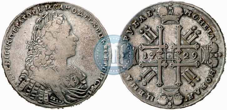 Picture 1 rouble 1729 year  "Type of 1728"