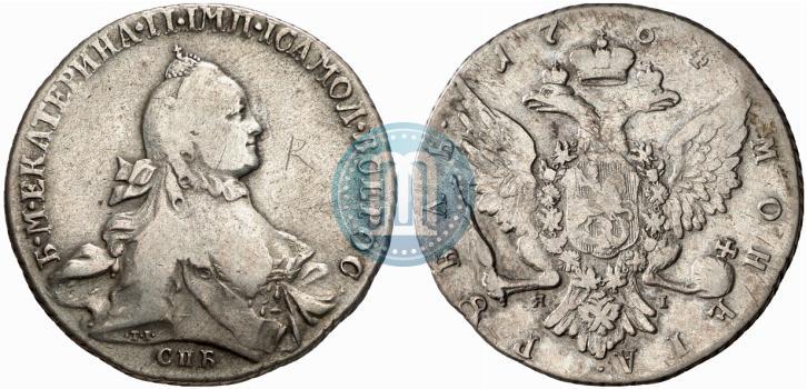 Picture 1 rouble 1764 year СПБ-ЯI 