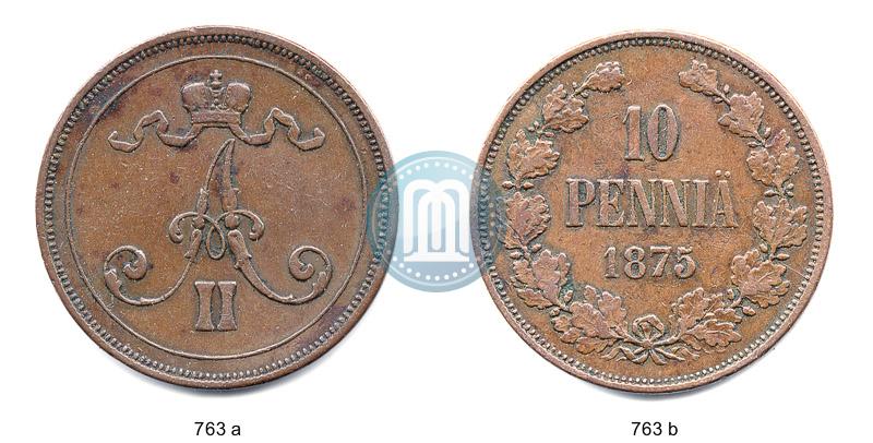 Picture 10 pennia 1875 year  