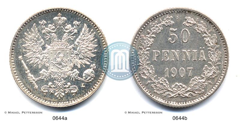 Picture 50 pennia 1907 year L 