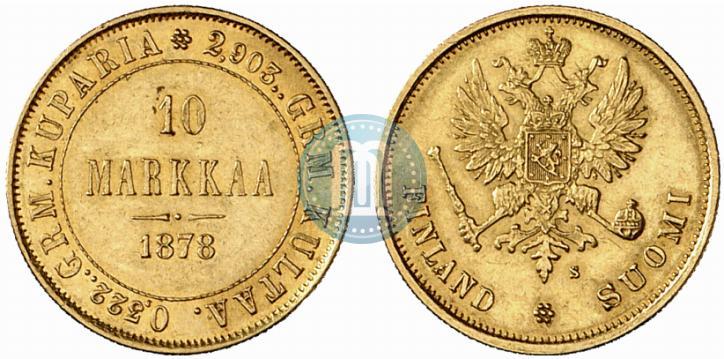 Picture 10 markkaa 1878 year S 