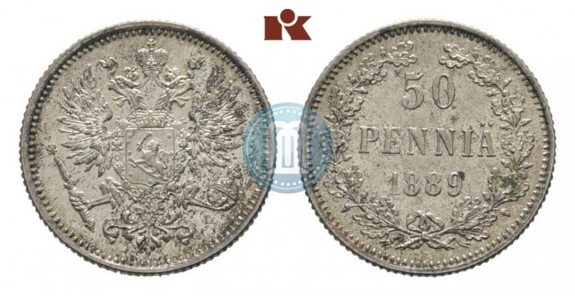 Picture 50 pennia 1889 year L 