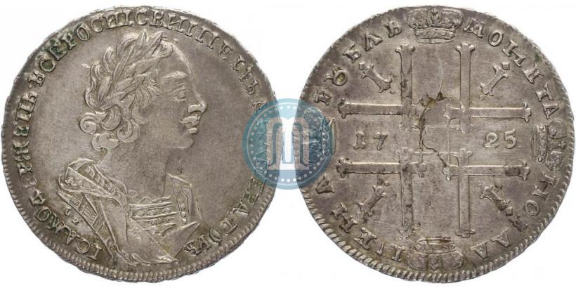 Picture 1 rouble 1725 year OK "Portrait in ancient armour"