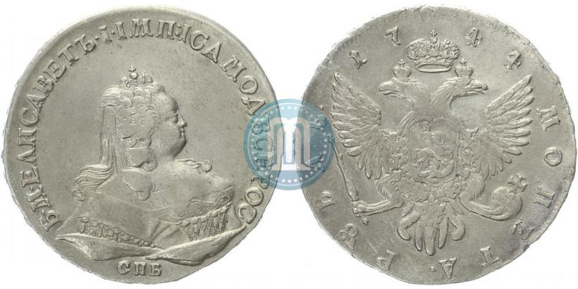 Picture 1 rouble 1744 year СПБ 