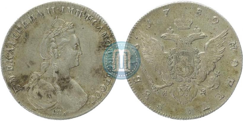 Picture 1 rouble 1780 year СПБ-ИЗ 