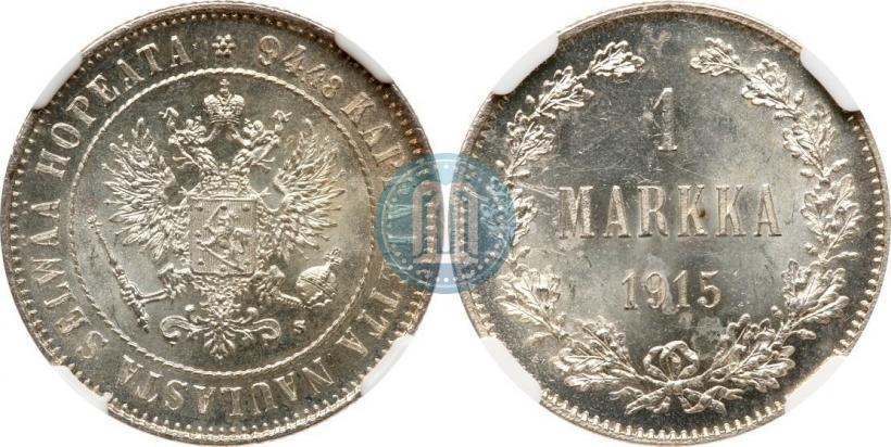 Picture 1 markka 1915 year S 