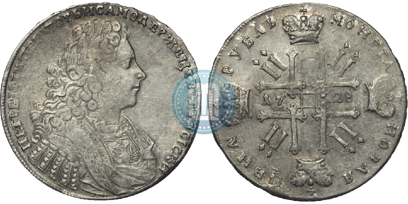 Picture 1 rouble 1728 year  "Type of 1728"