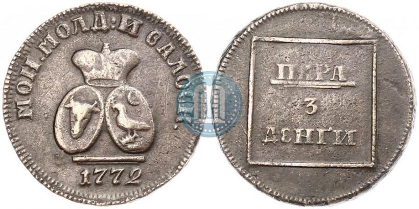 Фото 2 пара - 3 копейки 1772 года  