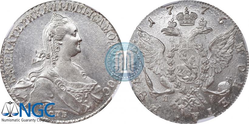 Picture 1 rouble 1776 year СПБ-ЯЧ 