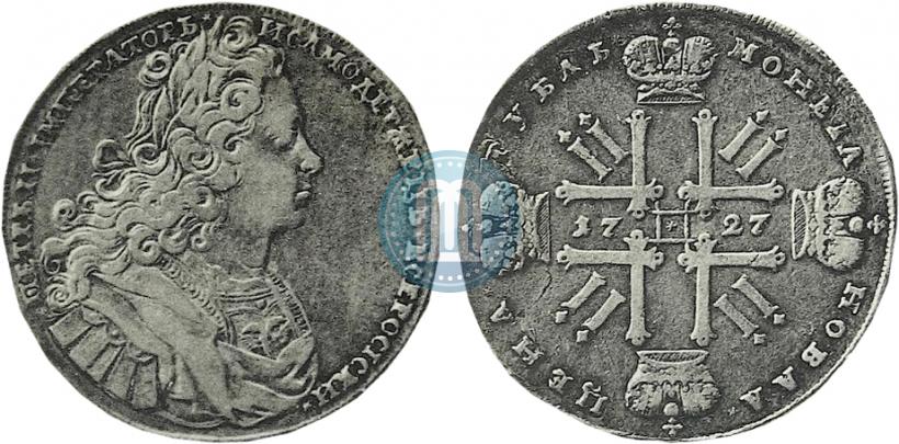 Picture 1 rouble 1727 year  "Moscow type"