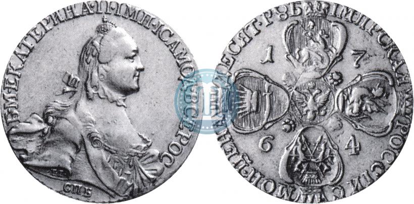 Picture 10 roubles 1764 year СПБ 