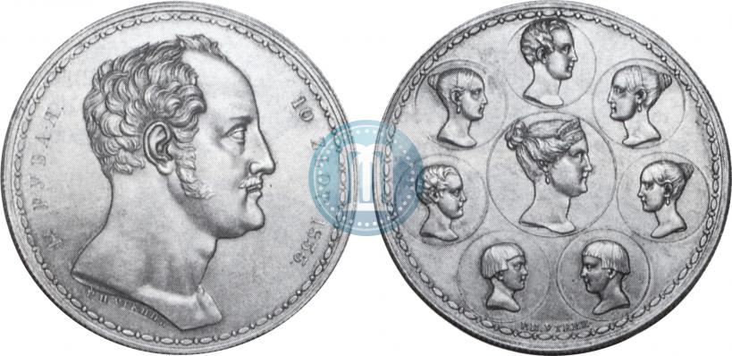 Picture 1,5 roubles - 10 złotych 1835 year Р.П. УТКИНЪ "Family rouble"