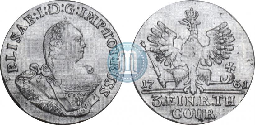 Picture 1/3 Thaler 1761 year  