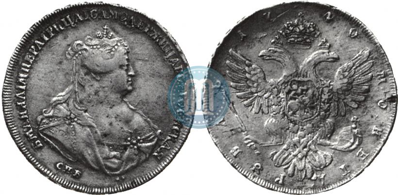 Picture 1 rouble 1740 year СПБ "Petersburg type"