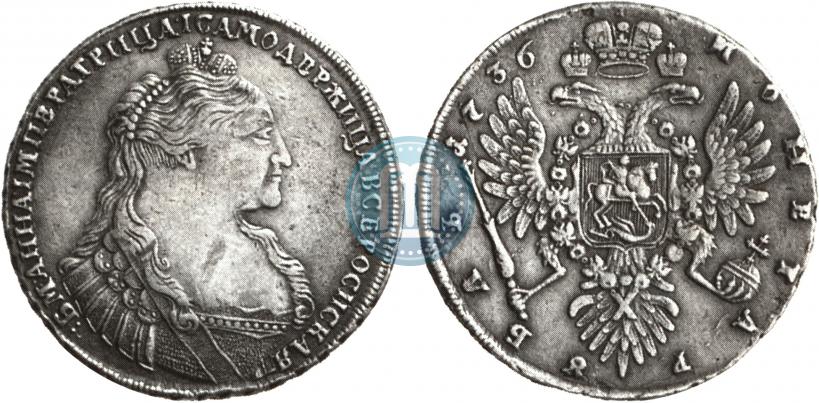 Picture 1 rouble 1736 year  "Type of 1735"