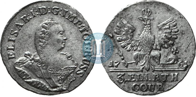 Picture 1/3 Thaler 1761 year  