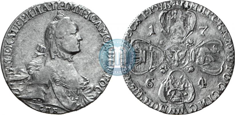 Picture 10 roubles 1764 year СПБ 