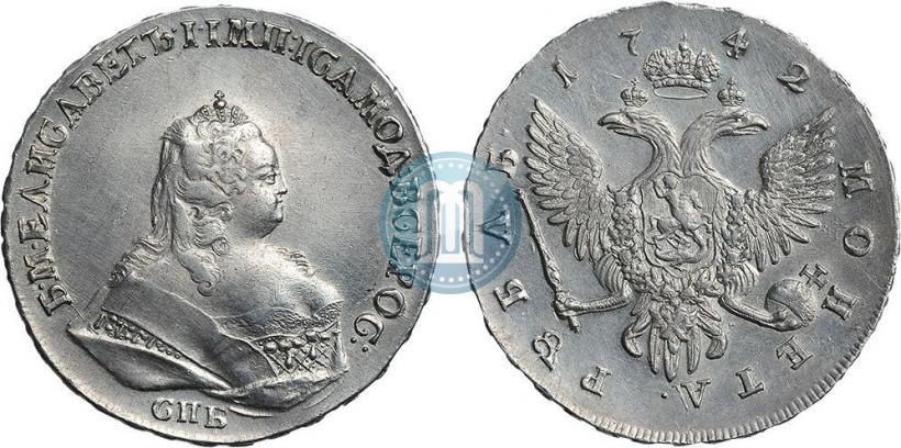 Picture 1 rouble 1742 year СПБ 