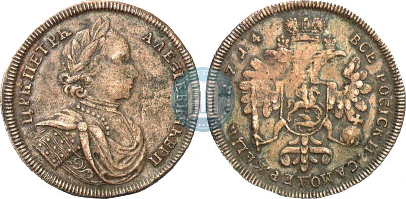 Picture 2 ducats 1714 year  