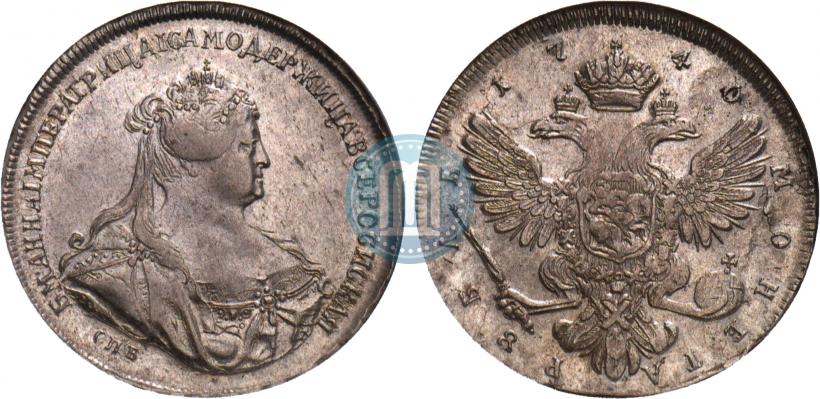 Picture 1 rouble 1740 year СПБ "Petersburg type"