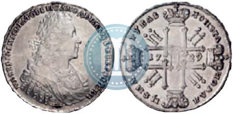 Picture 1 rouble 1729 year  "Type of 1728"