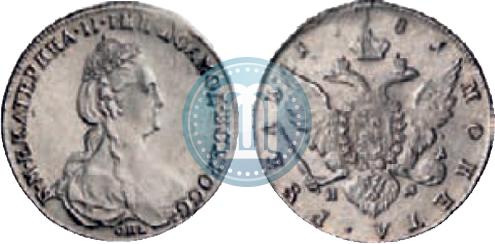 Picture 1 rouble 1781 year СПБ-ИЗ 