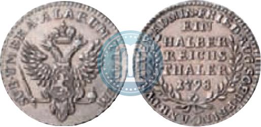 Picture Ein halber reichsthaler 1798 year  "Dutchy of Jever"