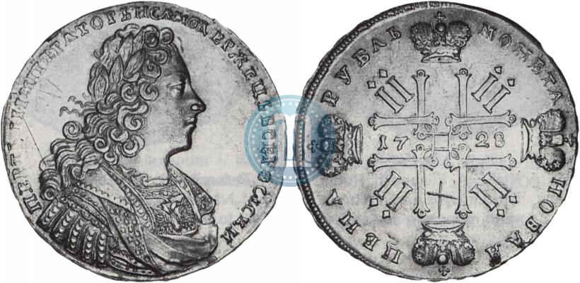 Picture 1 rouble 1728 year  "Type of 1728"