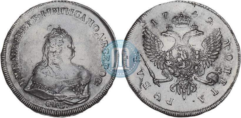 Picture 1 rouble 1742 year СПБ 