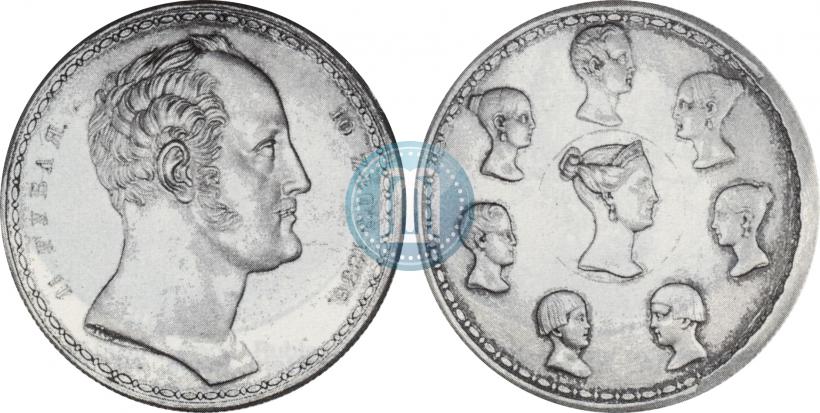 Picture 1,5 roubles - 10 złotych 1836 year П.У. "Family rouble"