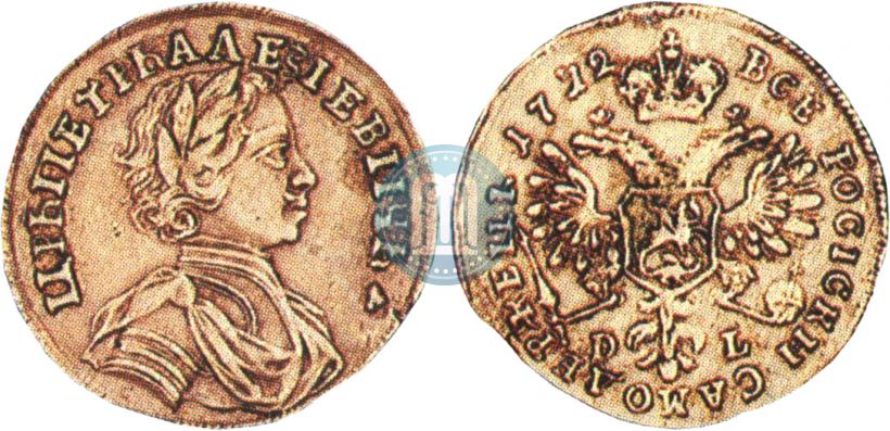 Picture 1 ducat 1712 year D-L-G 