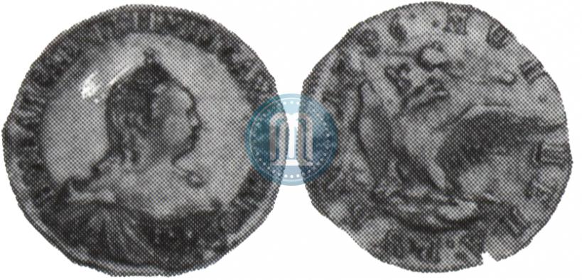 Picture 1 rouble 1756 year  "Eagle in the clouds. Pattern"