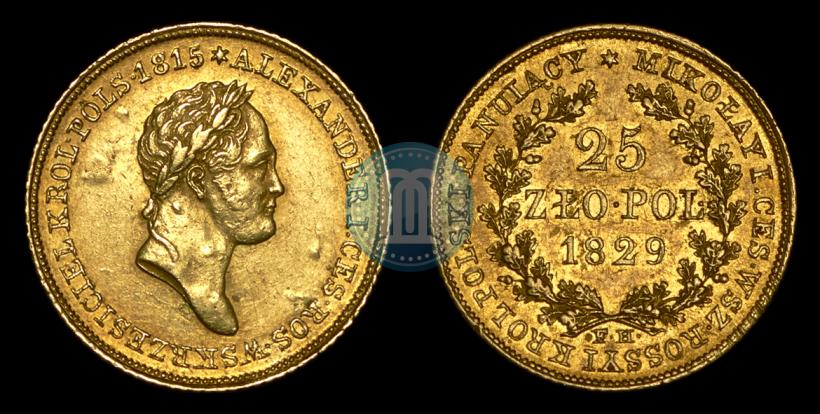 Picture 25 złotych 1829 year FH 